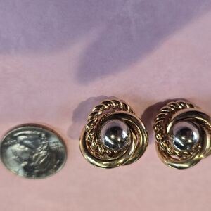Vintage gold and silver earrings